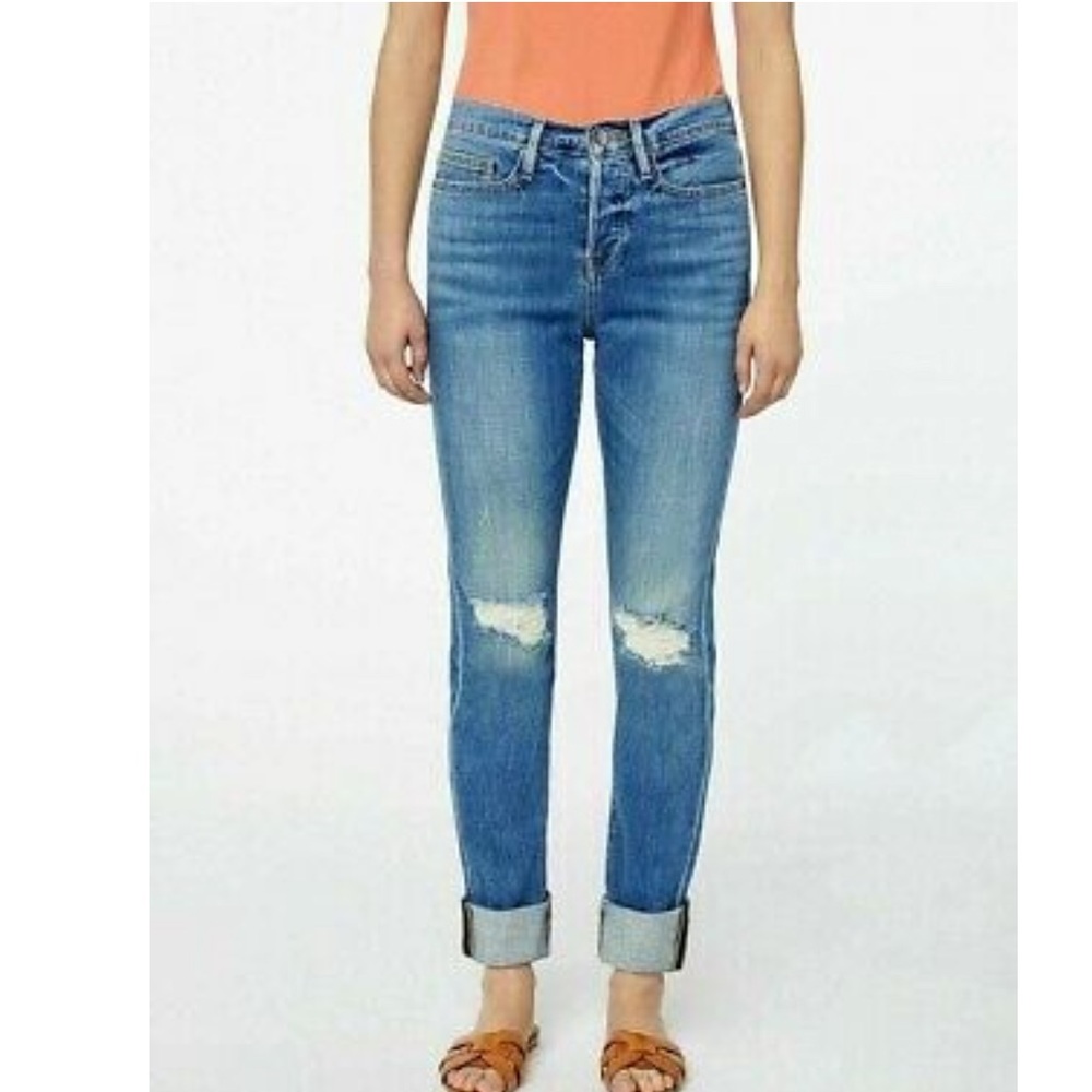 Frame Le Beau Jeans. Cleo Rips. Size 25